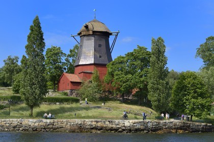 Suède, Stockholm, Djurgarden, l'ancien moulin Linseed Oil Mill