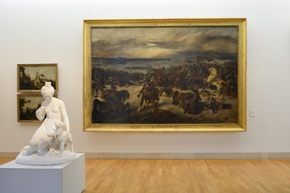 France, Meurthe-et-Moselle (54), Nancy, place Stanislas, musée des Beaux Arts, La Bataille de Nancy (1831) par Eugène Delacroix