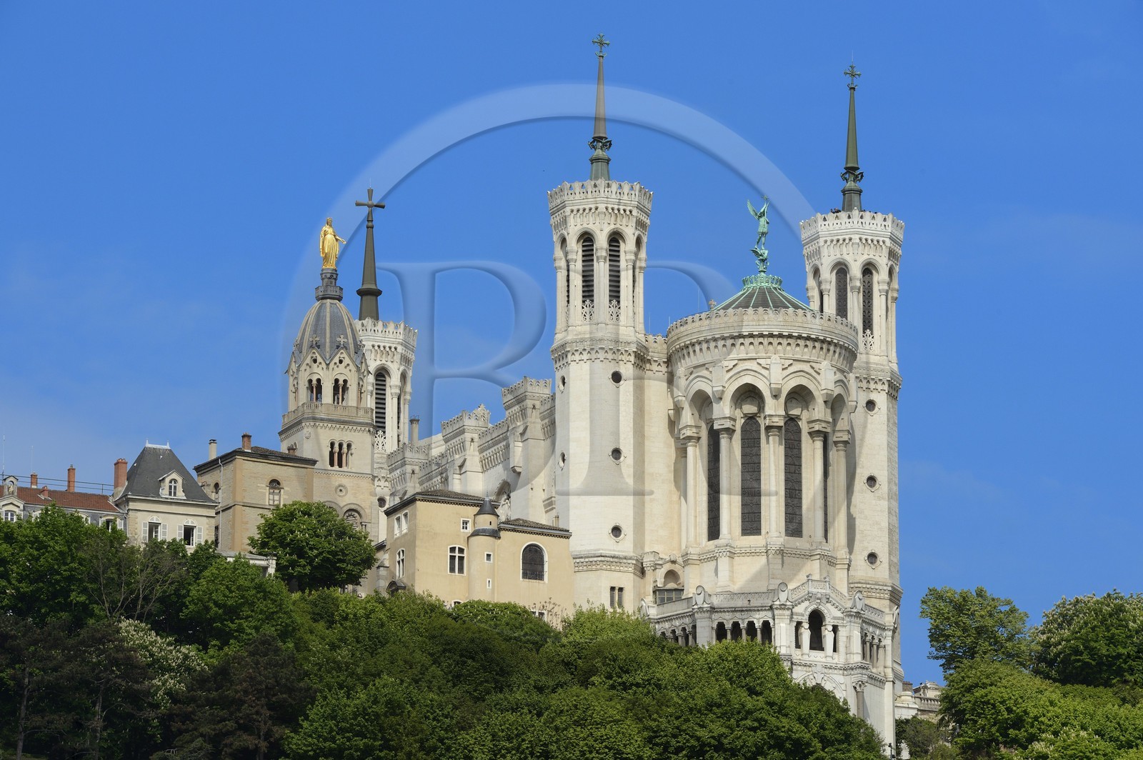 France, Rhône (69), Lyon, site historique classé Patrimoine Mondial de l'UNESCO, Basilique Notre Dame de Fourvière