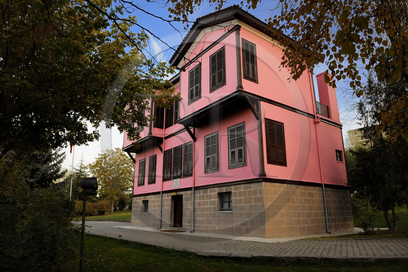 Turquie, Anatolie centrale, Ankara, reconstitution de la maison natale de Atatürk à Thessalonique