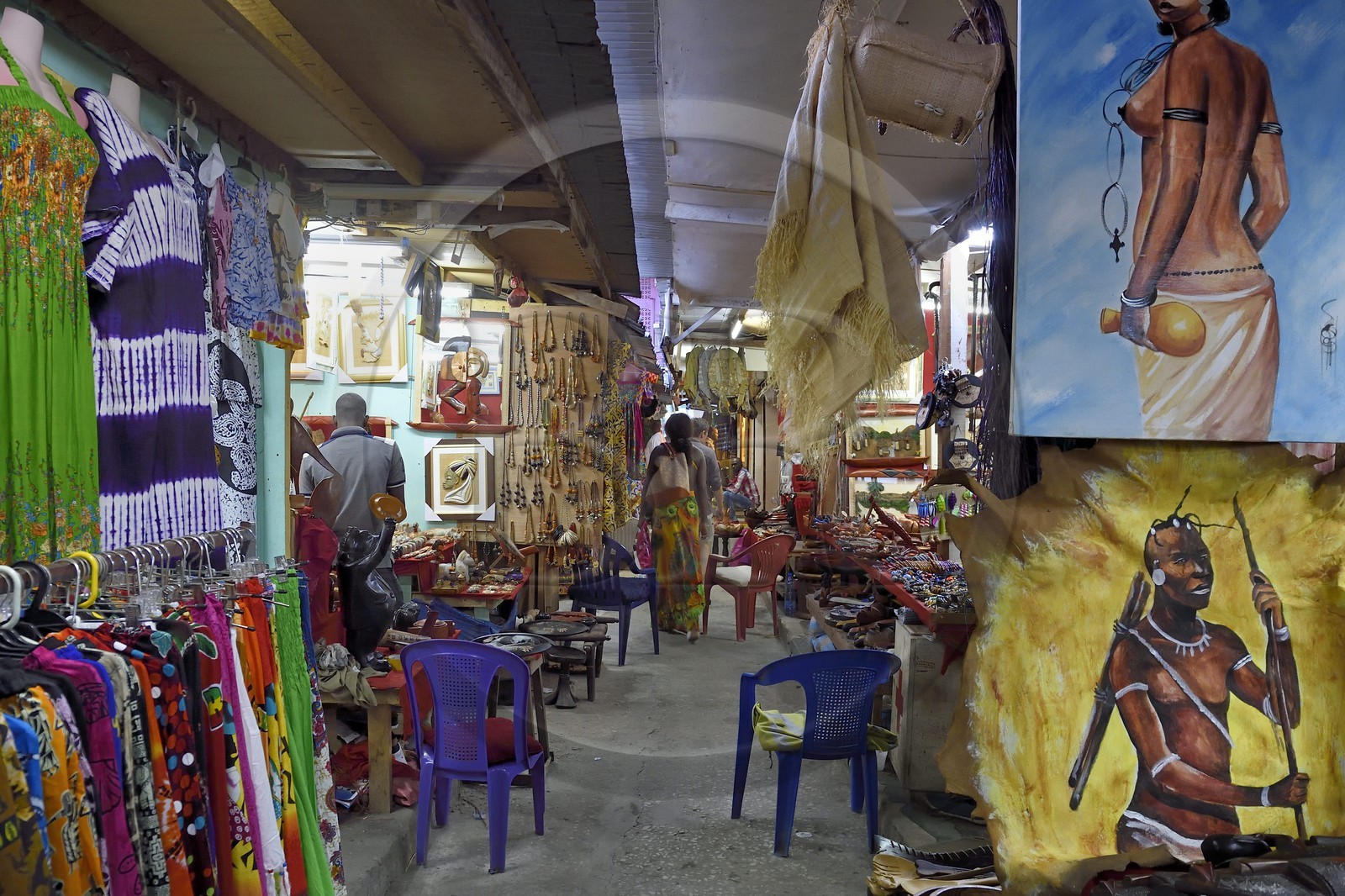 Gabon, Libreville, marché Mont Bouet