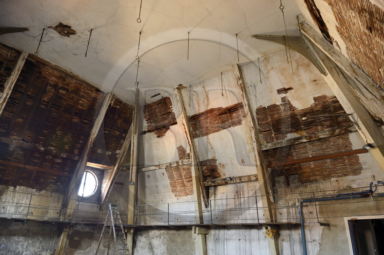 France, Rhône (69), Lyon, site historique classé Patrimoine Mondial de l'UNESCO, l'hôpital de l'Hôtel Dieu, salle des crochets où on accrochait les morts pour l'étude et les dissections