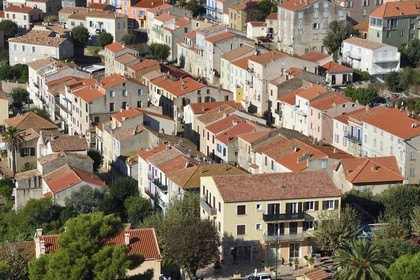 France, Corse-du-Sud (2A), Cargèse, le quartier historique construit par Marbeuf en 1773