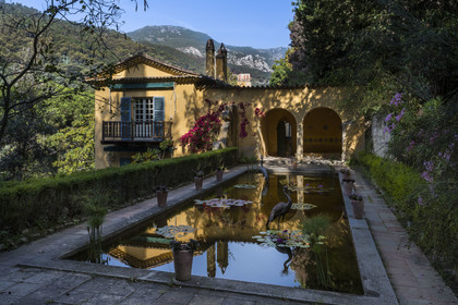France, Alpes-Maritimes (06), Menton, le jardin Serre de la Madone, le Jardin d'Inspiration Mauresque dans la villa du major Lawrence Johnston