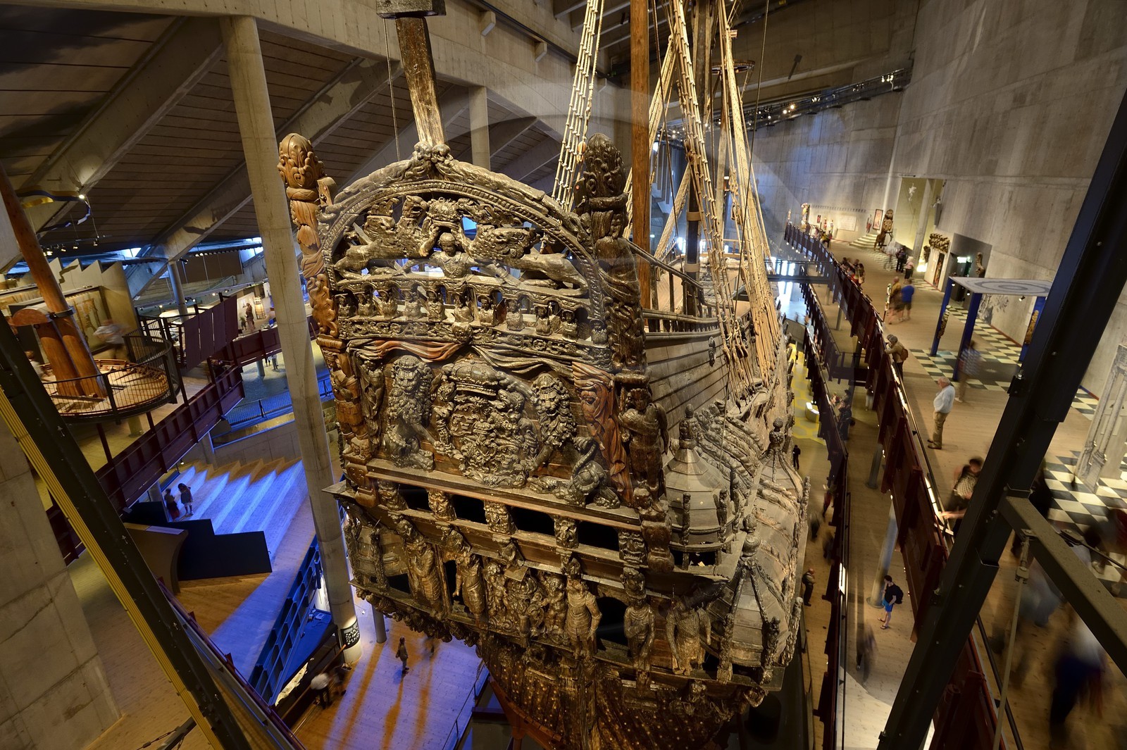 Sweden, Stockholm, Djurgarden, the Vasa Museum (Vasamuseet), the 17th century Vasa ship refloated and renovated