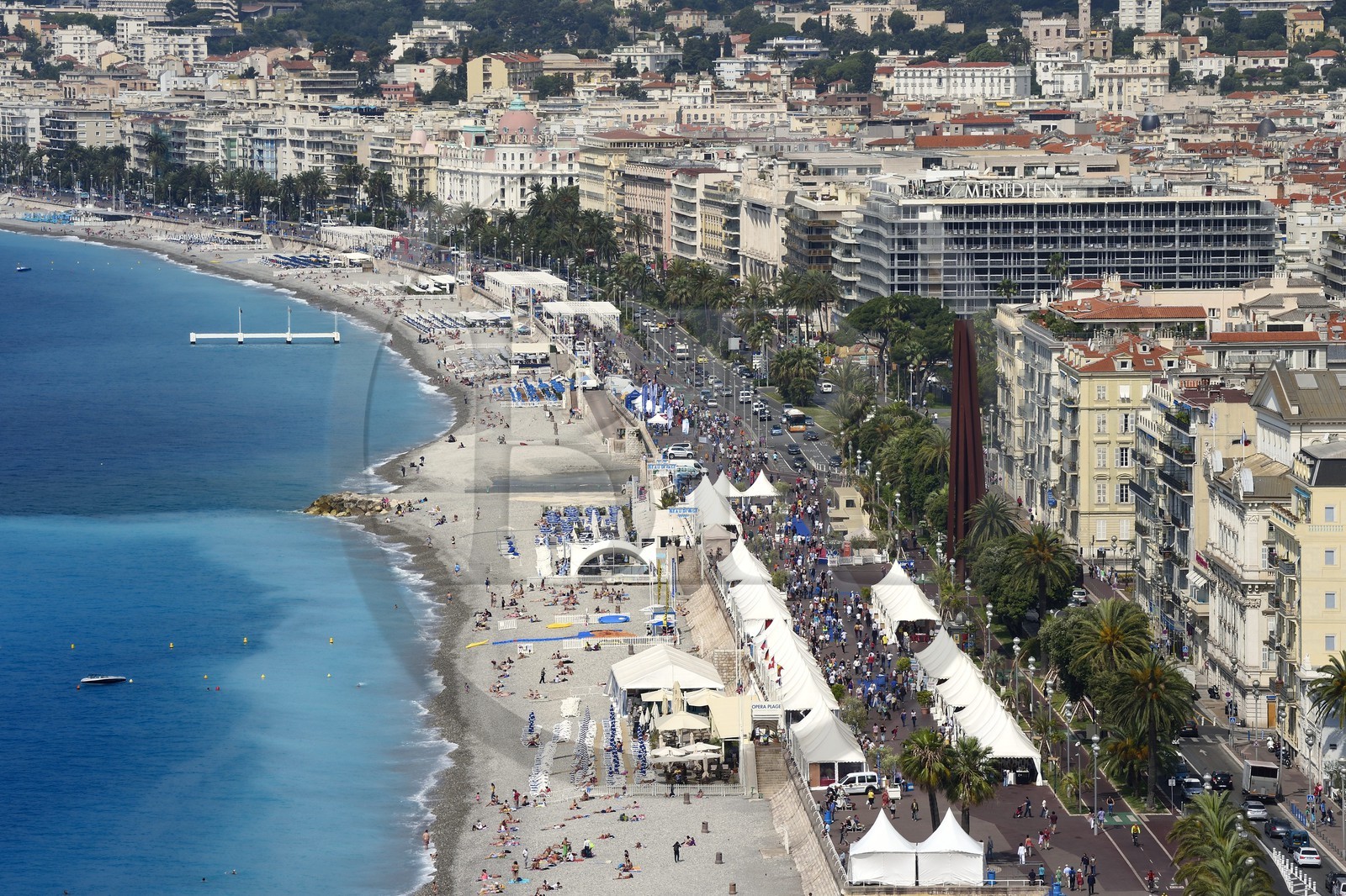 France, Alpes-Maritimes, Nice, the Promenade des Anglais on the seafront