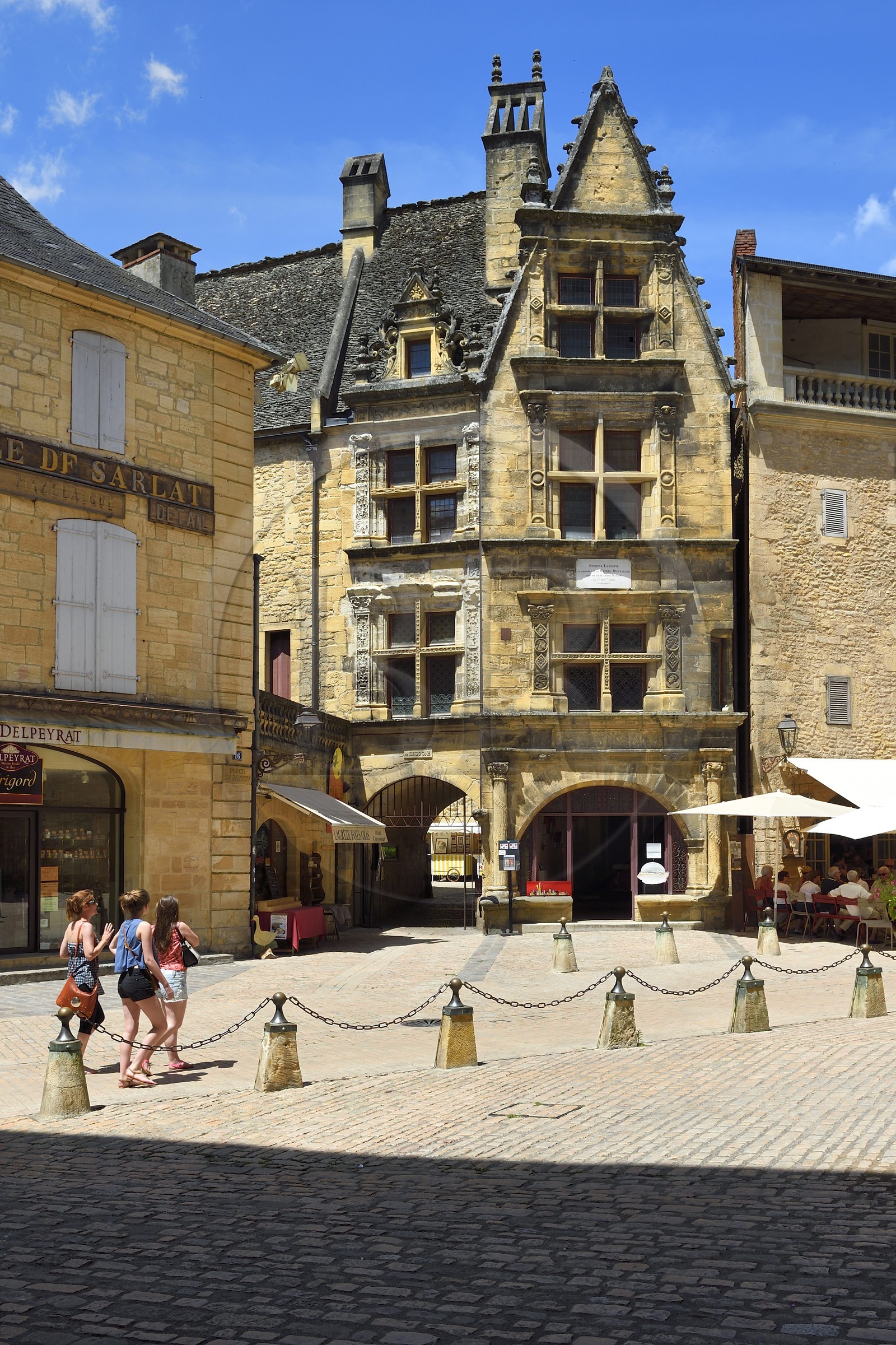 France, Dordogne (24), Périgord Noir, vallée de la Dordogne, Sarlat-la-Canéda, la maison de La Boétie construite en 1525