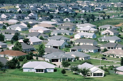 Etats-Unis, Floride, région d'Orlando, Clermont, lotissement de maisons individuelles