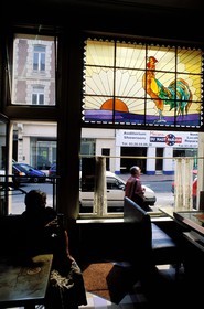 France, Nord (59), Lille, le coq, enseigne d'un Estaminet