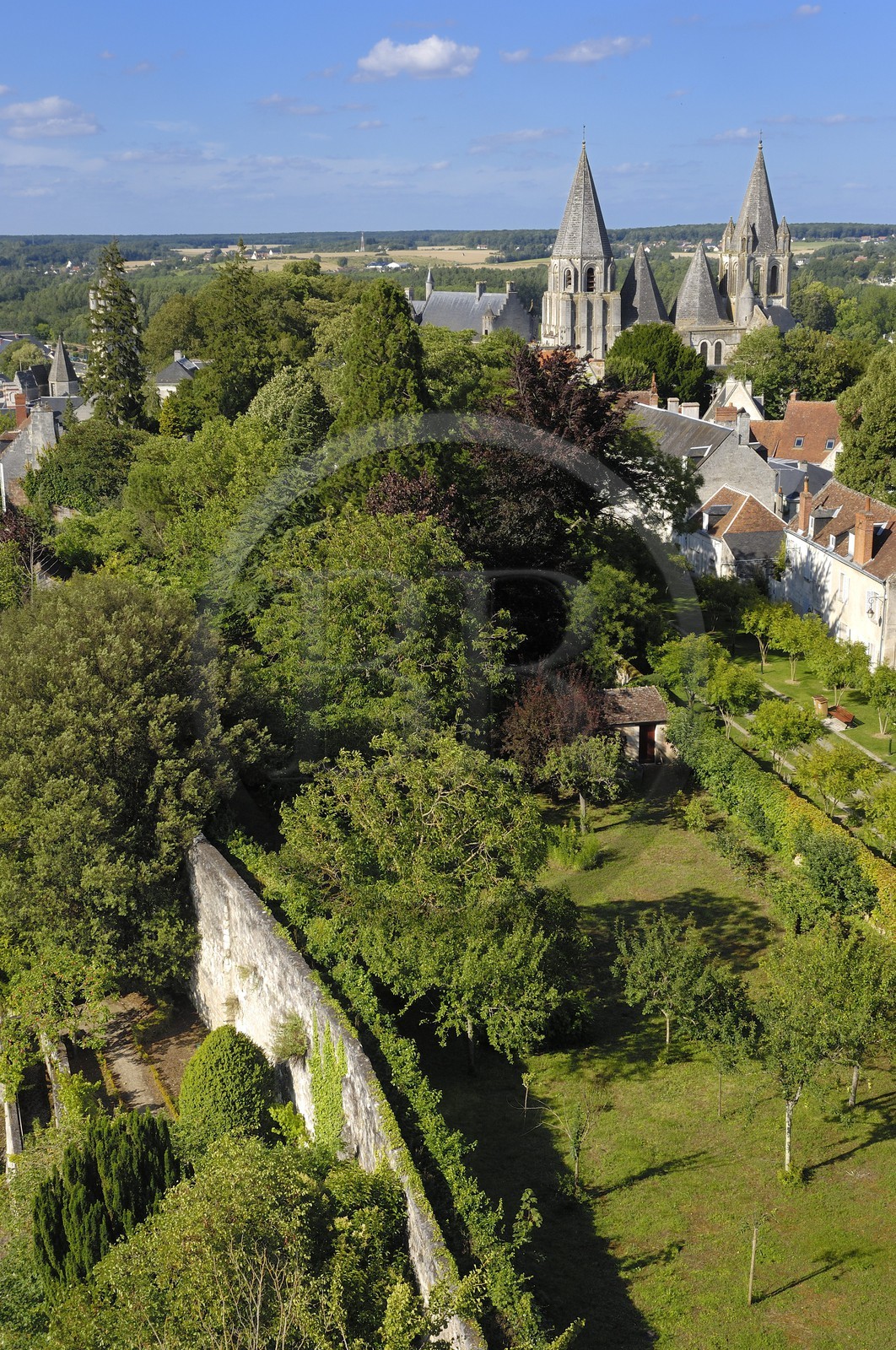 France, Indre-et-Loire (37), Loches, la collégiale Saint-Ours