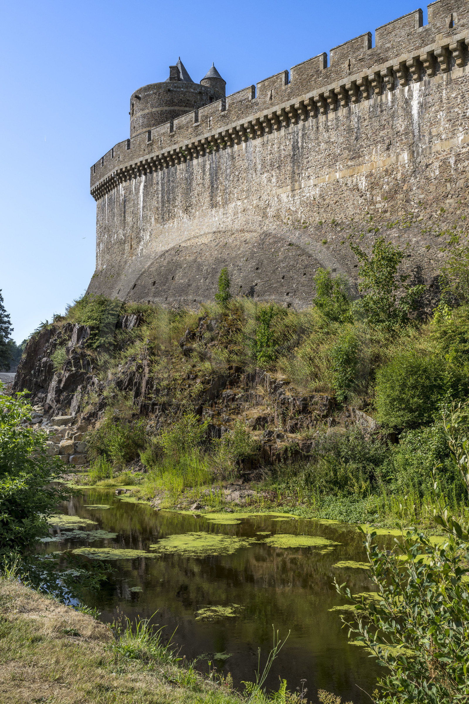 France, Ille-et-Vilaine (35), Fougères, le château-fort du XIIe siècle