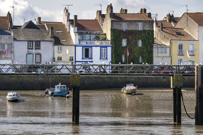France, Loire-Atlantique (44), Paimboeuf, le quai Sadi Carnot