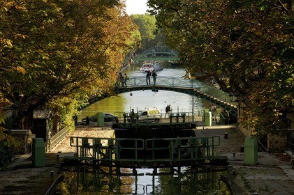 France, Paris (75), le canal Saint-Martin, l'