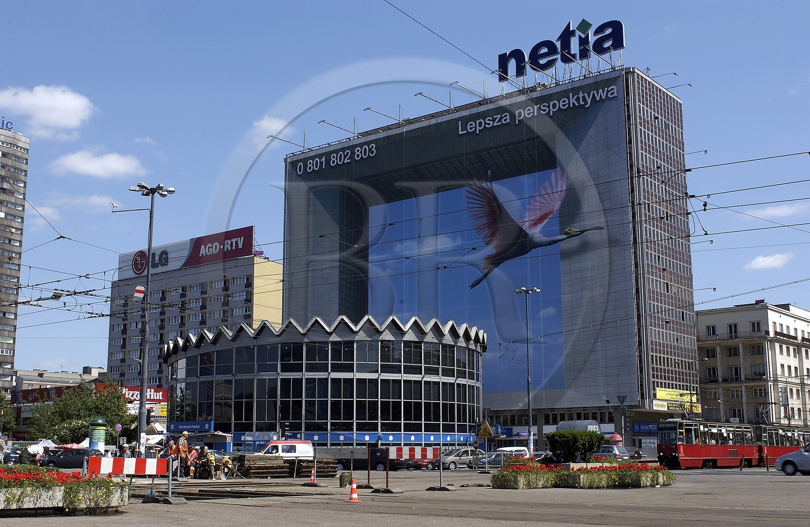 Poland, Warsaw, building of the modern city, in what used to be the old ghetto