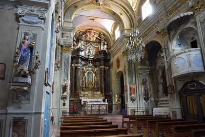 France, Alpes-Maritimes (06), Coaraze, labellisé Les Plus Beaux Villages de France, église Saint-Jean baptiste