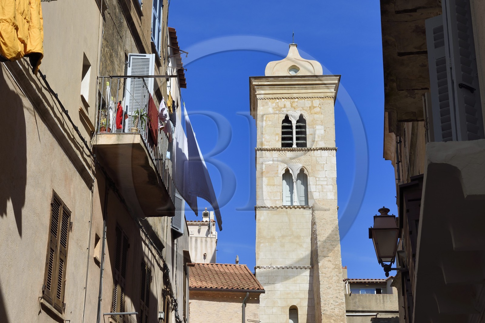 France, Corse-du-Sud (2A), Bonifacio, Ville Haute, l'église Saint Marie majeure