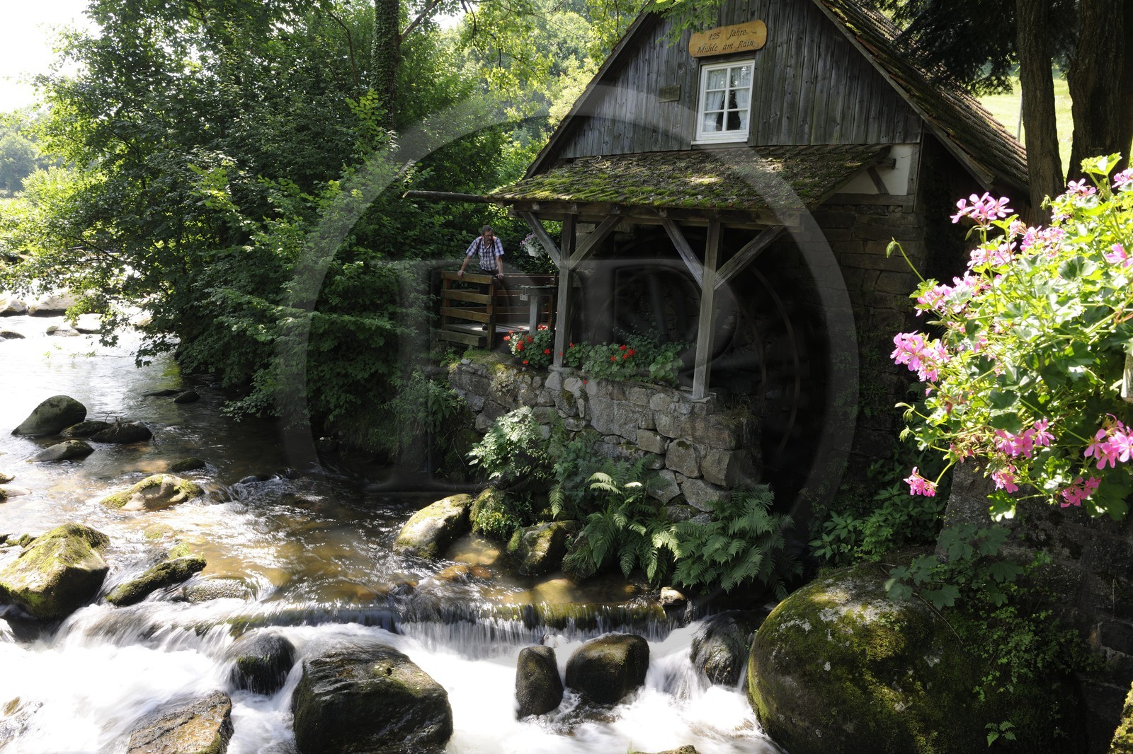Allemagne, Forêt Noire, Schwartzwald, Bade-Würtemberg, région d'Ottenhöffen, le moulin Mühle am Rain