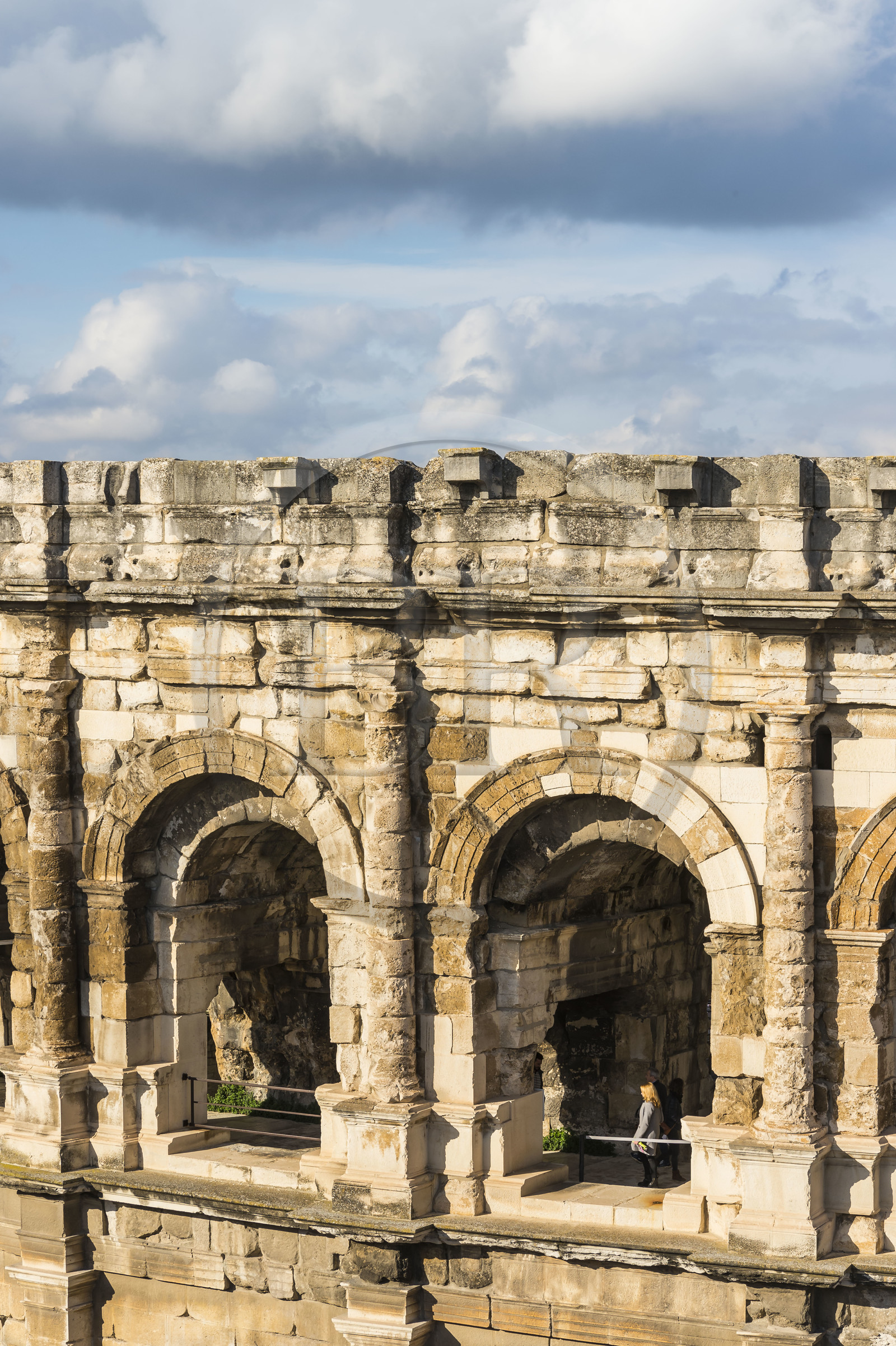 France, Gard (30), Nîmes, les Arènes, amphithéatre romain de la fin du Ier siècle