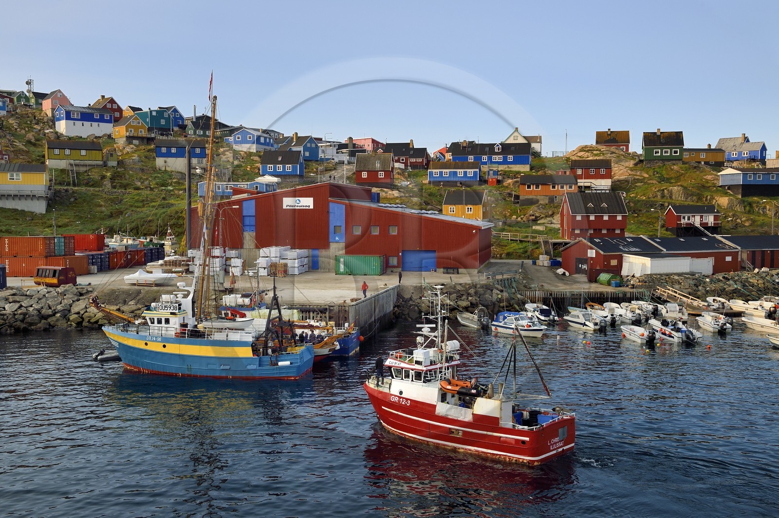 Groenland, cote ouest, baie de Baffin, le port d'Upernavik
