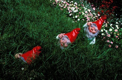 France, Paris (75), jardin de Bagatelle, exposition de nains de jardin