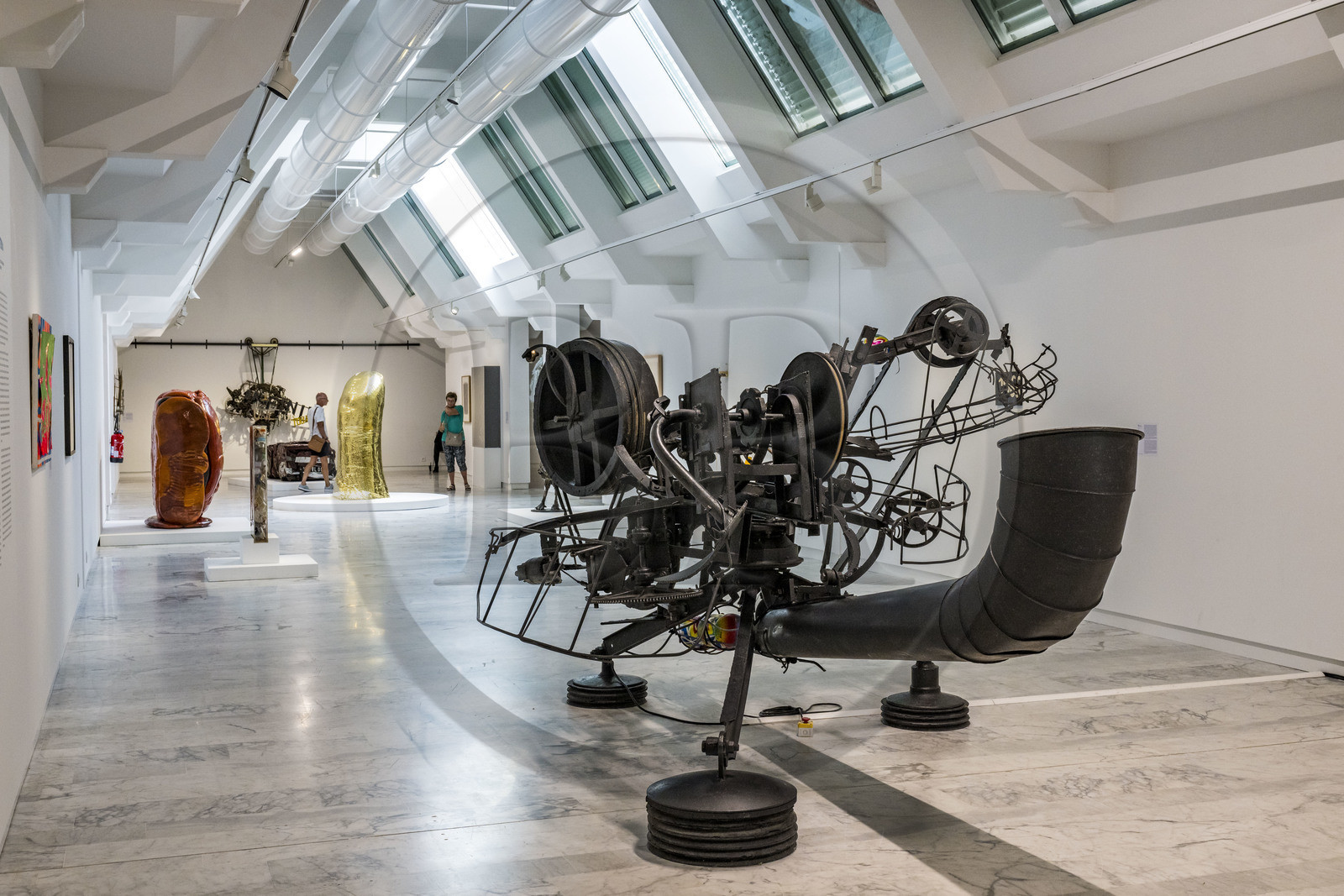 France, Bouches du Rhone, Marseille, the MAC (Museum of Contemporary Art), renovated in 2023, Rotozaza I (1967), work of Jean Tinguely
