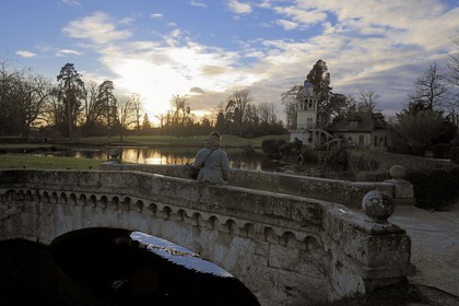France, Yvelines (78), château de Versailles, classé Patrimoine Mondial de l'UNESCO, le domaine de Marie-Antoinette, le Hameau de la Reine