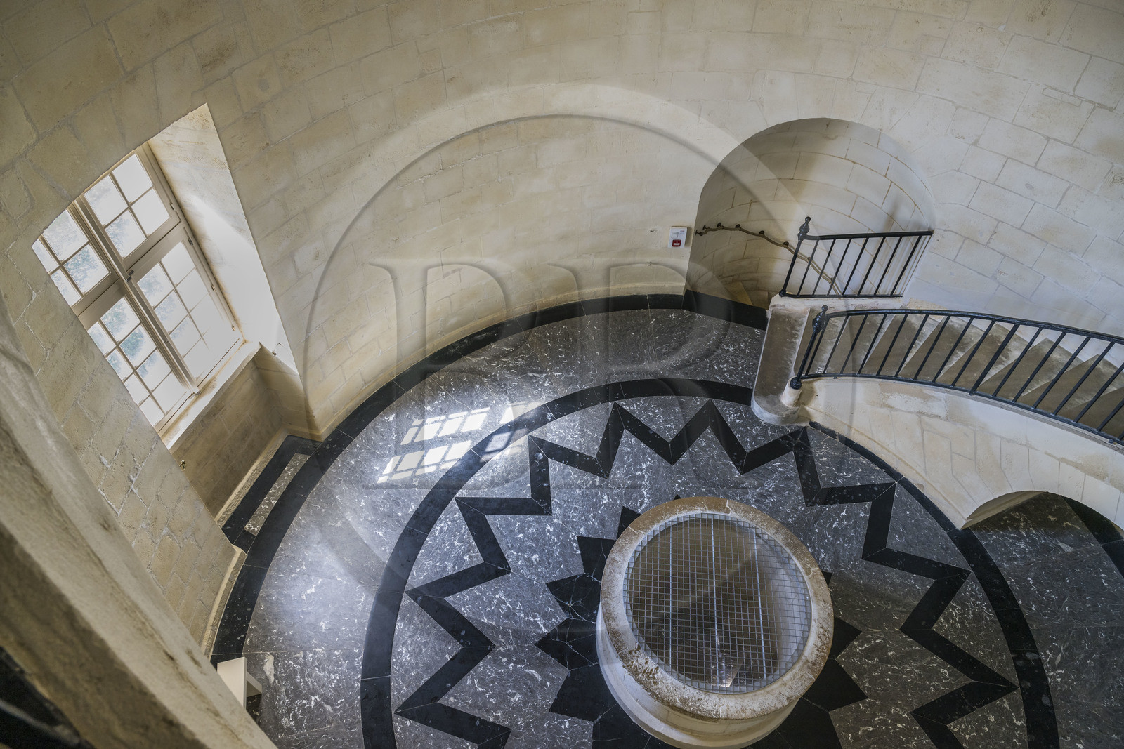 France, Gironde, Verdon sur Mer, lighthouse of Cordouan, listed as World Heritage by UNESCO, the Girondins room (3rd floor)