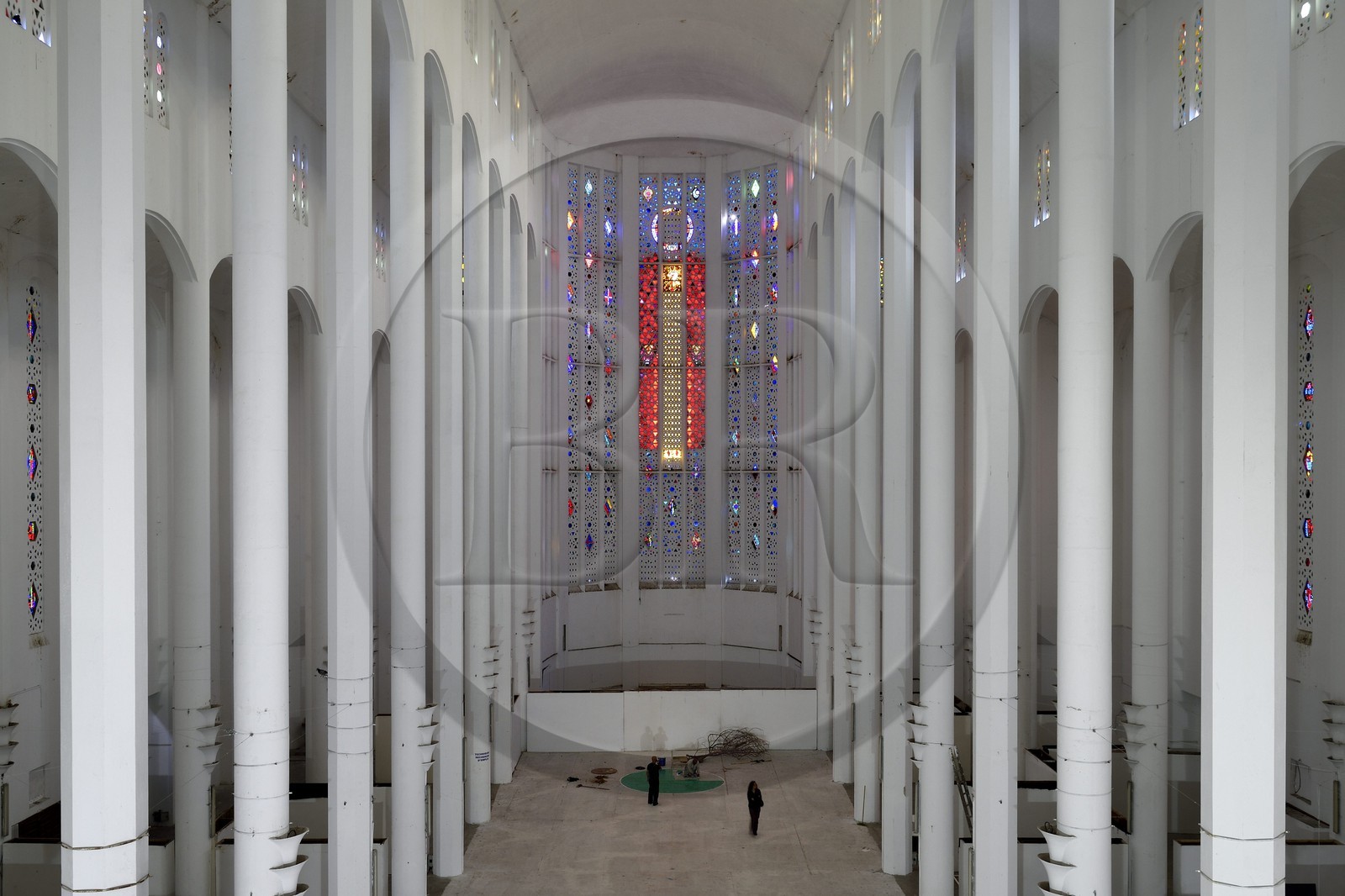 Maroc, Casablanca, église du Sacré-Coeur, architecte Paul Tournon (réalisée entre 1930 et 1953)