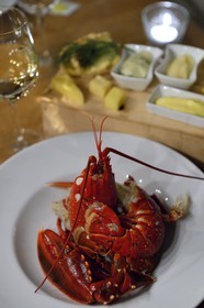 Sweden, Västra Götaland, Koster Islands, Ekenäs, Ekenäs Hotel, lobster plateau