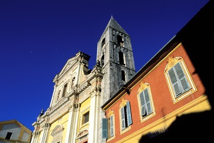 France, Alpes Maritimes, Sospel, cathedral Saint Michel in the heart of the Valley of the Bevera