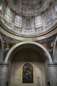 France, Vaucluse, Avignon, Saint-Louis Jesuit novitiate, the chapel has the plan of a Greek cross surmounted by a dome supported by a drum (1620)