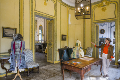 France, Herault, Lavérune, Chateau de l'Engarran, private mansion from the second half of the 18th century called Montpellier Folie, winemaker and owner Diane Losfelt