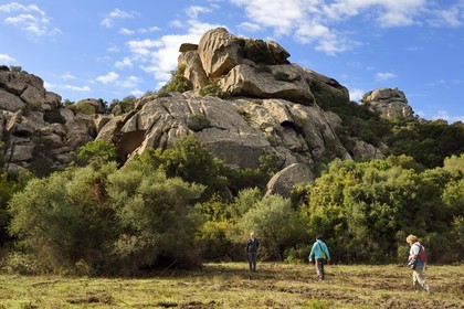 France, Corse du Sud, Sartene, archaeological site of Cauria, rocky chaos