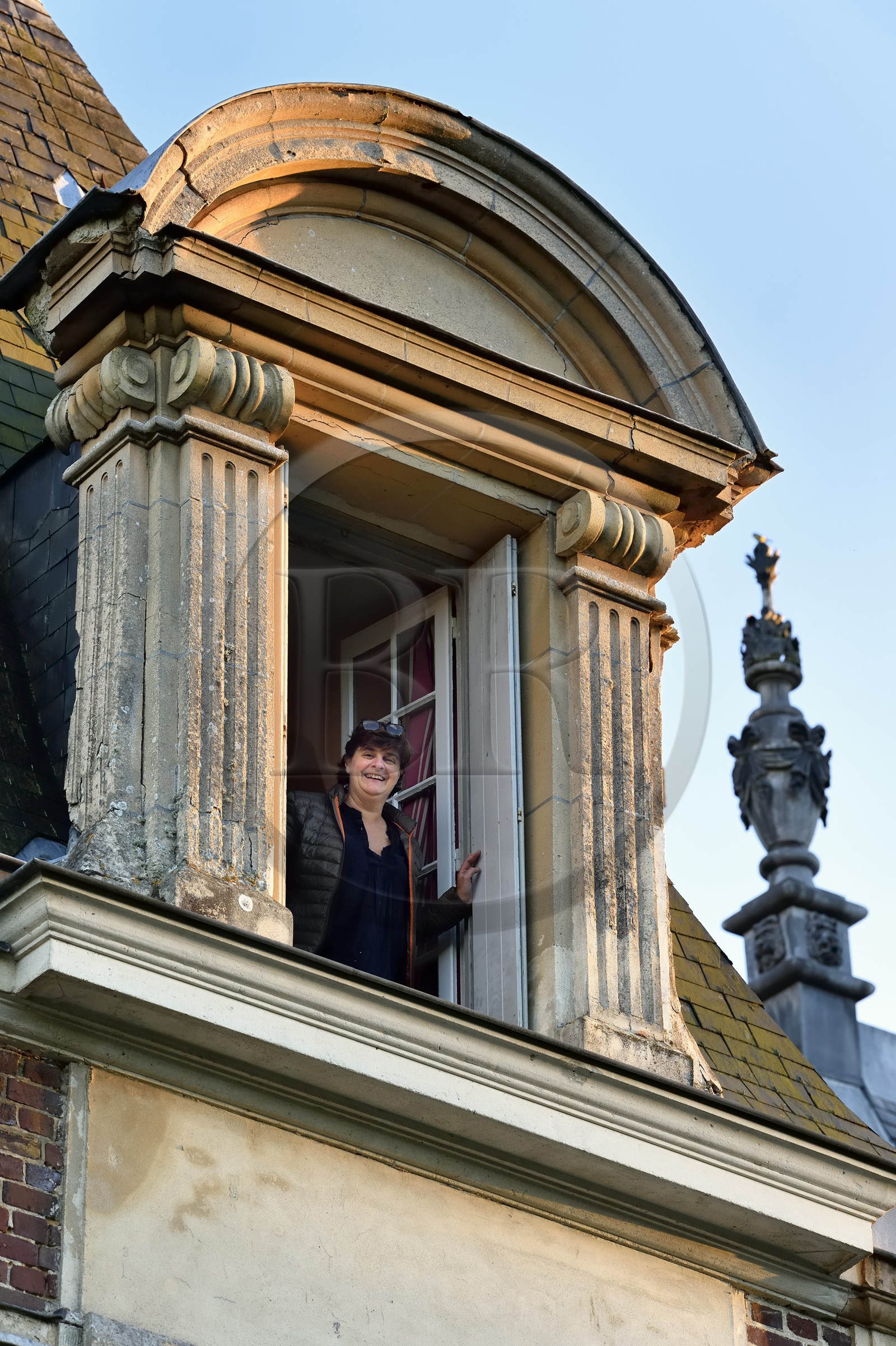 France, Seine-Maritime (76), Pays de Caux, Tourville-sur-Arques, château de Miromesnil, lieu de naissance de l'écrivain Guy de Maupassant, la propriétaire Nathalie Romatet