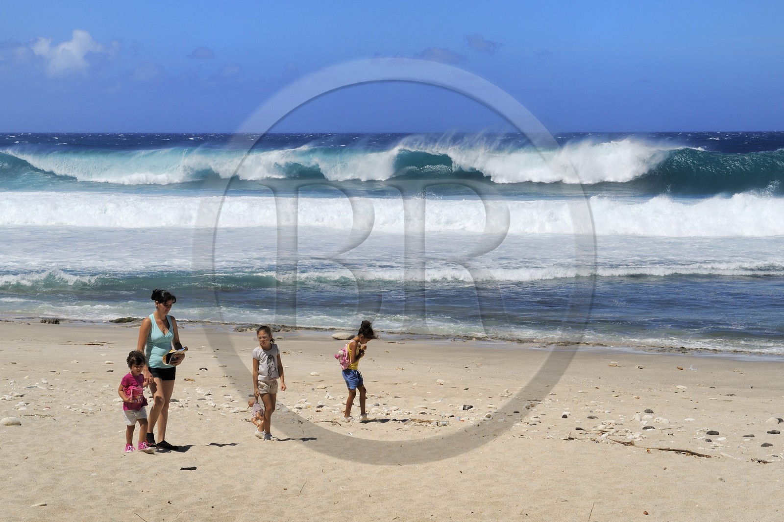 France, île de la Réunion, la côte sud, plage de Grand-Anse