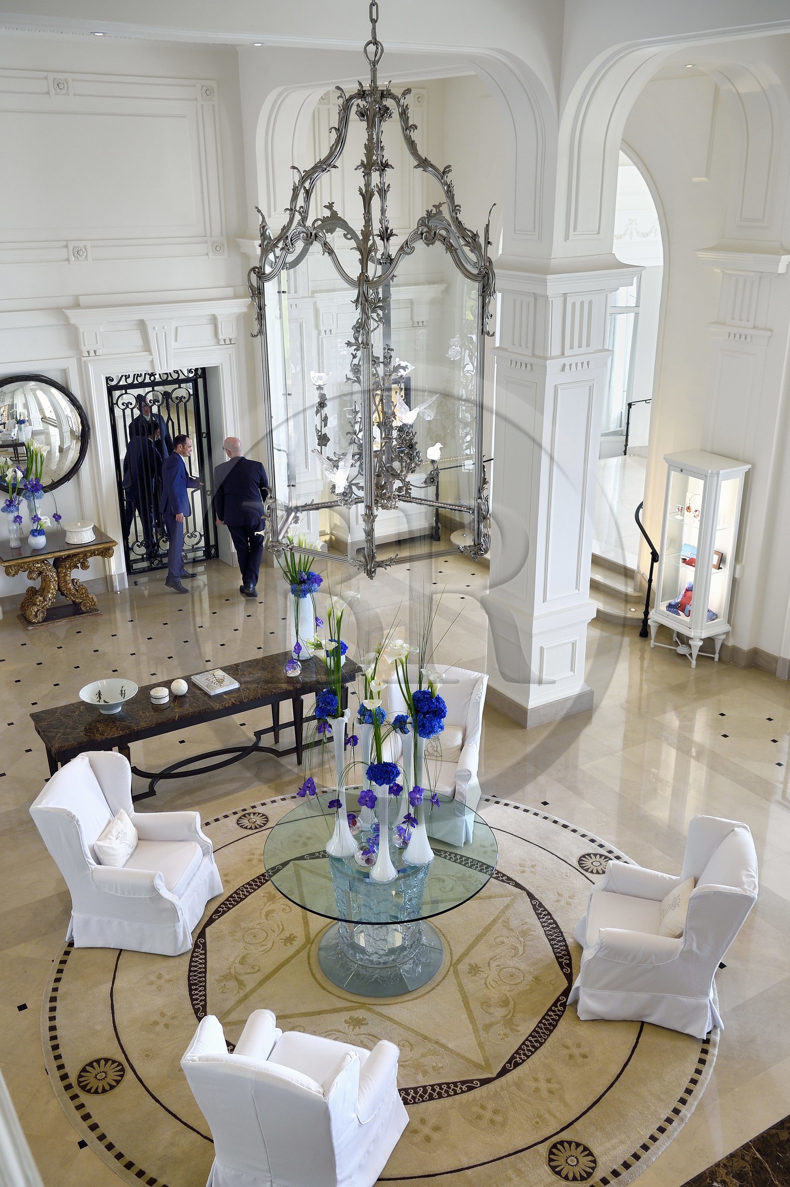 France, Alpes Maritimes, Saint Jean Cap Ferrat, Grand-Hotel du Cap Ferrat lobby, a 5 star palace from Four Seasons Hotel