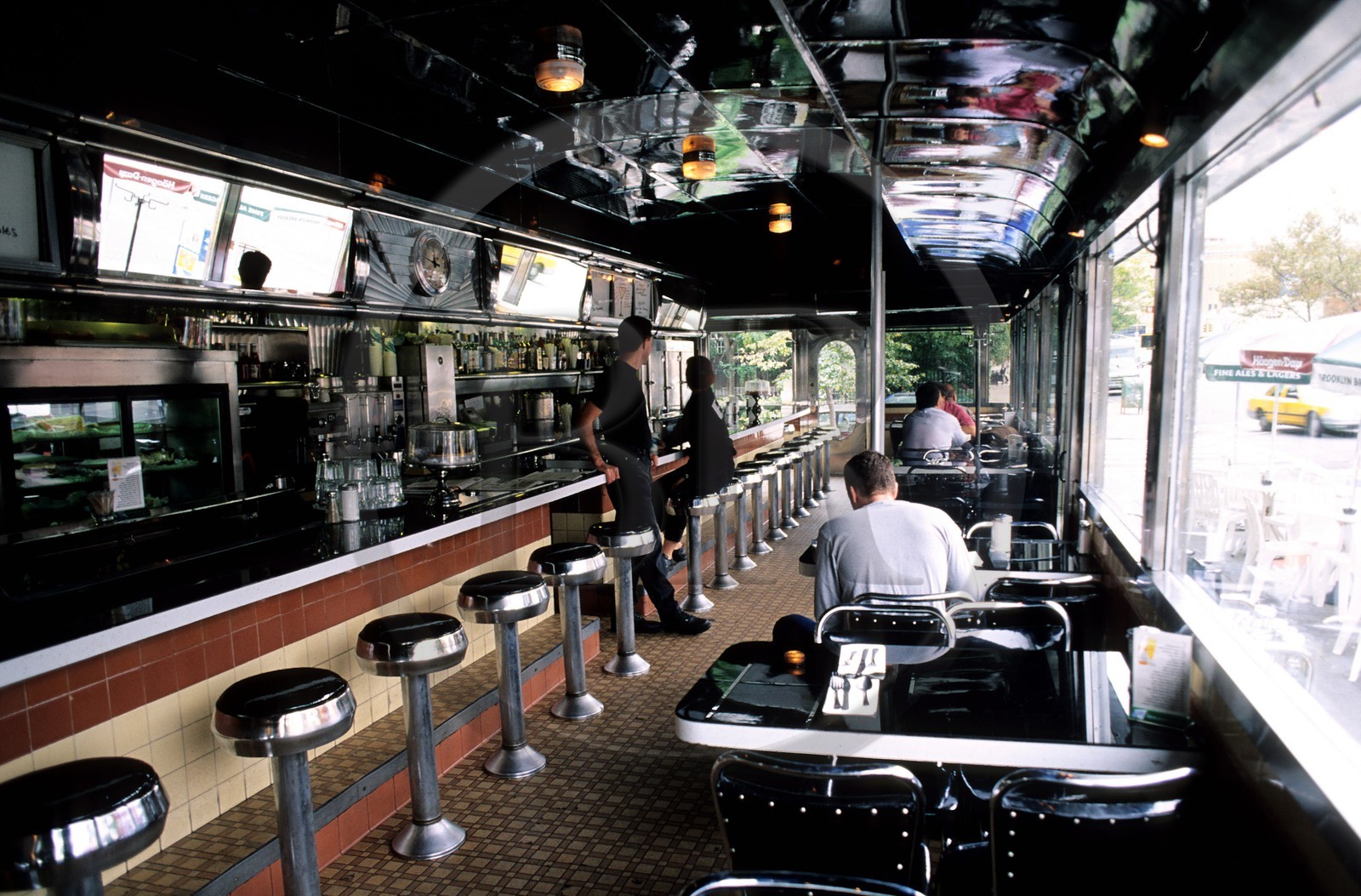 Etats-Unis, New York, Chelsea 10 Ave   22 street, restaurant Empire Diner