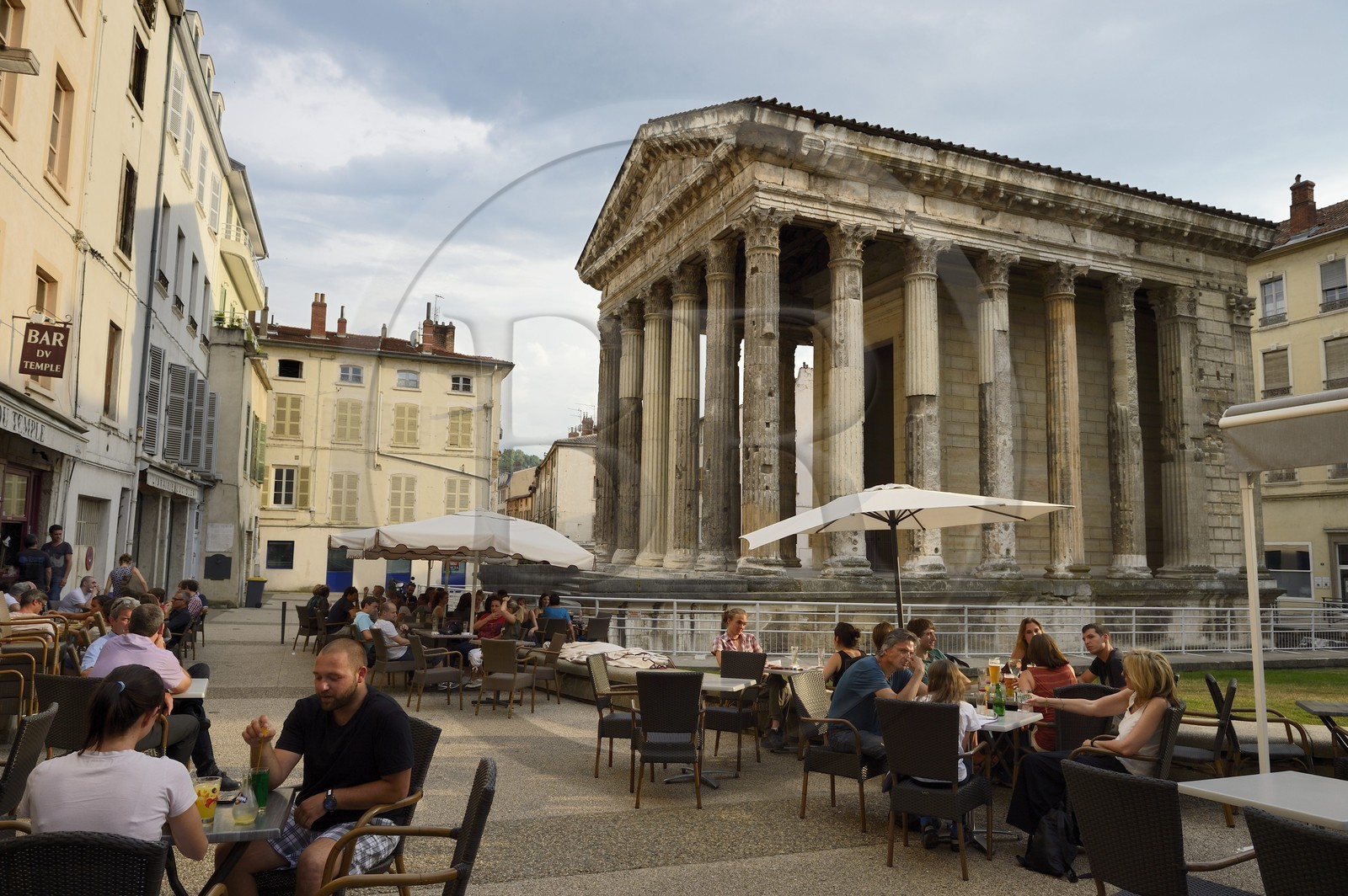 France, Isère (38), Vienne, Temple romain d'Auguste et de Livie construit dans les années 25-27 av. J.C.