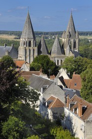 France, Indre-et-Loire (37), Loches, la collégiale Saint-Ours