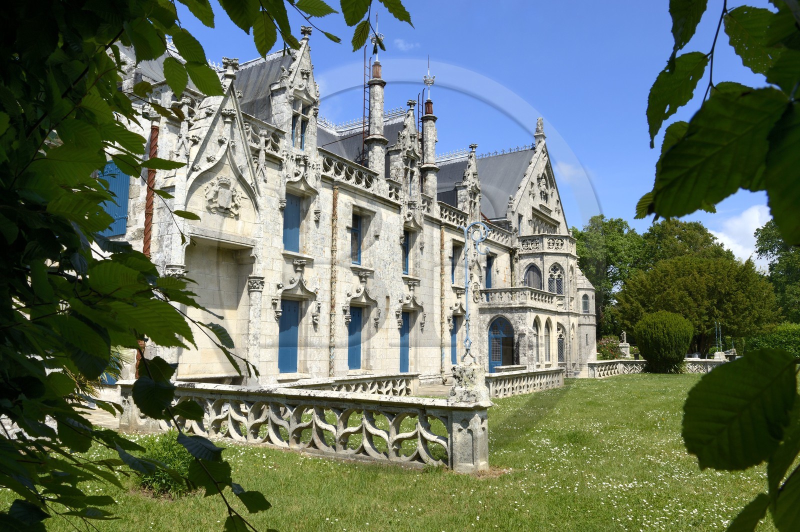 France, Finistere, Keriolet castle near Concarneau