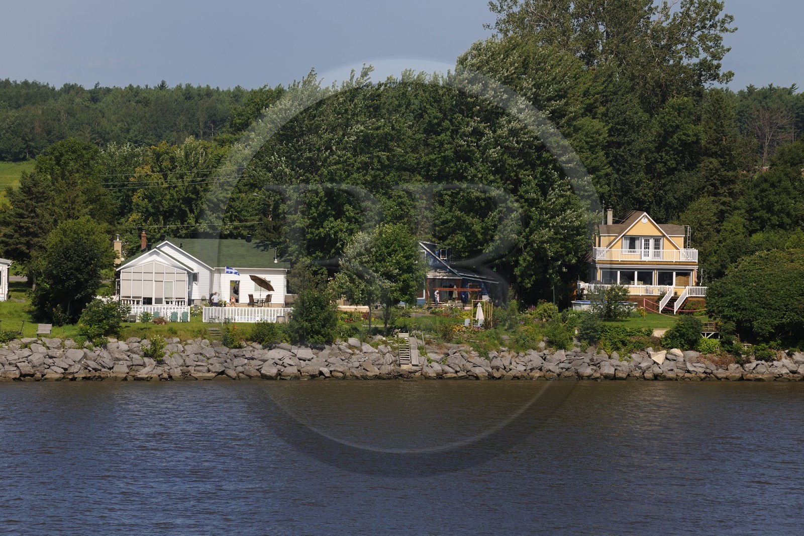 Canada, province de Québec, le fleuve Saint-Laurent sur la Côte Grande vers Lavaltrie