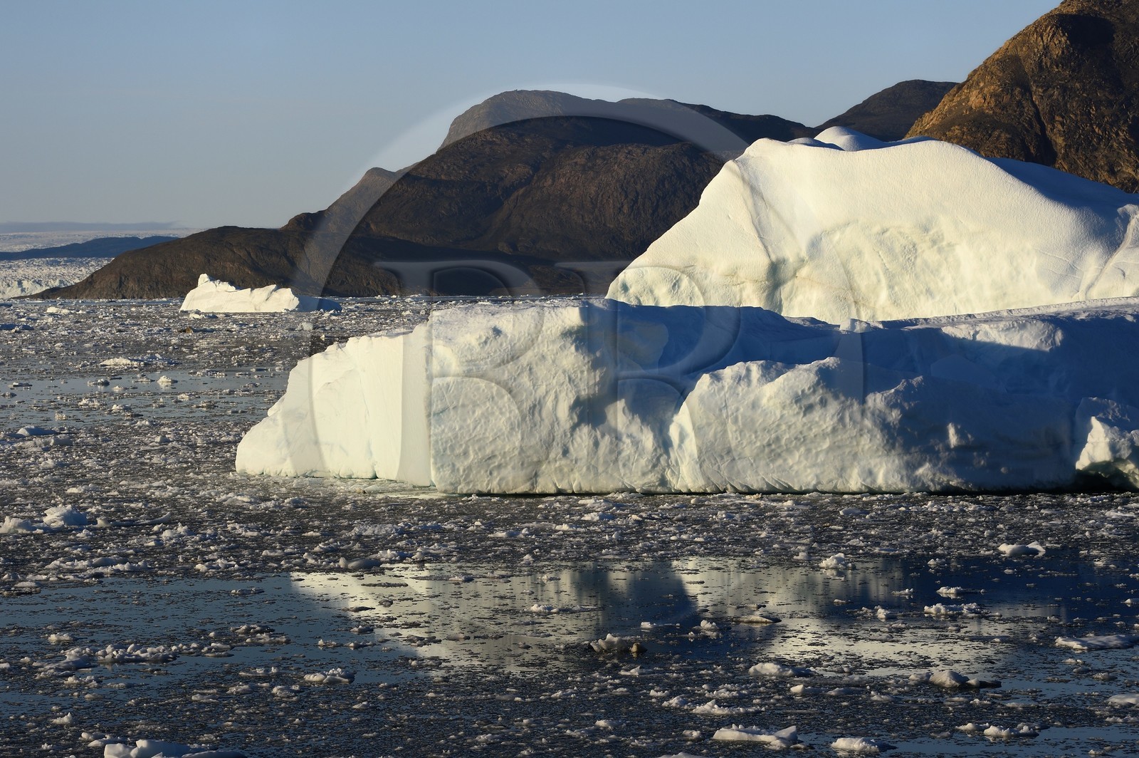 Greenland, west coast, Disko Bay, iceberg in Quervain Bay