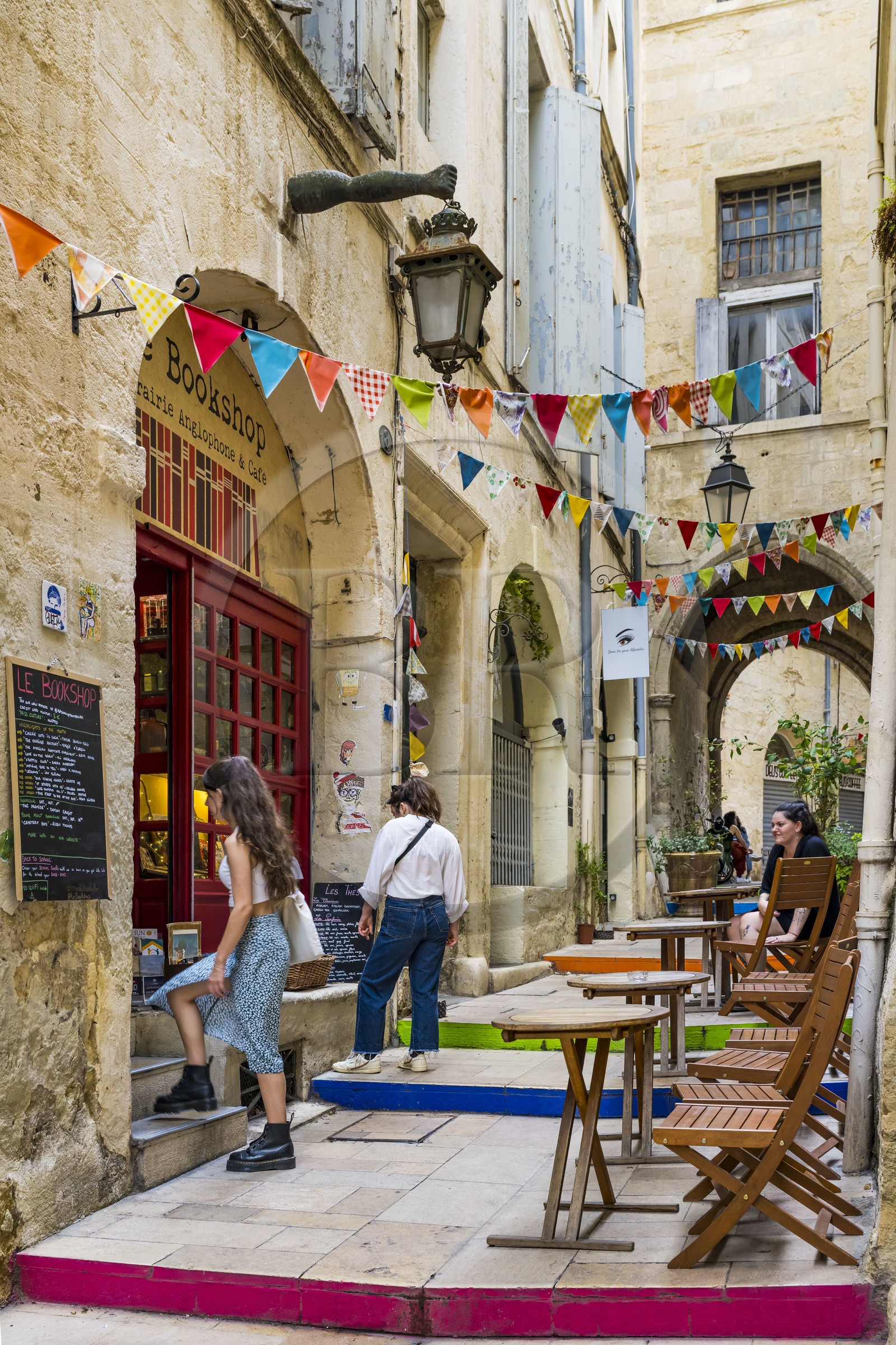 France, Hérault (34), Montpellier, centre historique appelé l'Ecusson, la rue du Bras de Fer