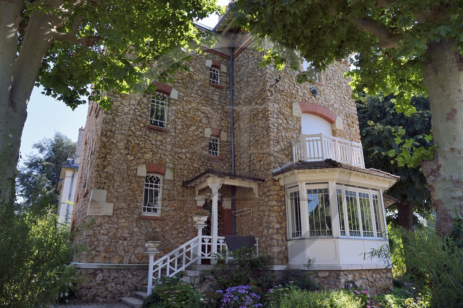 France, Meurthe-et-Moselle, Nancy, Saurupt district, Villa des Roches (1902) by architect Emile André in Art Nouveau style