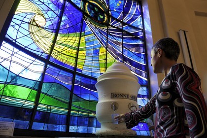 France, Vosges (88), Station thermale de Vittel, la source Hépar