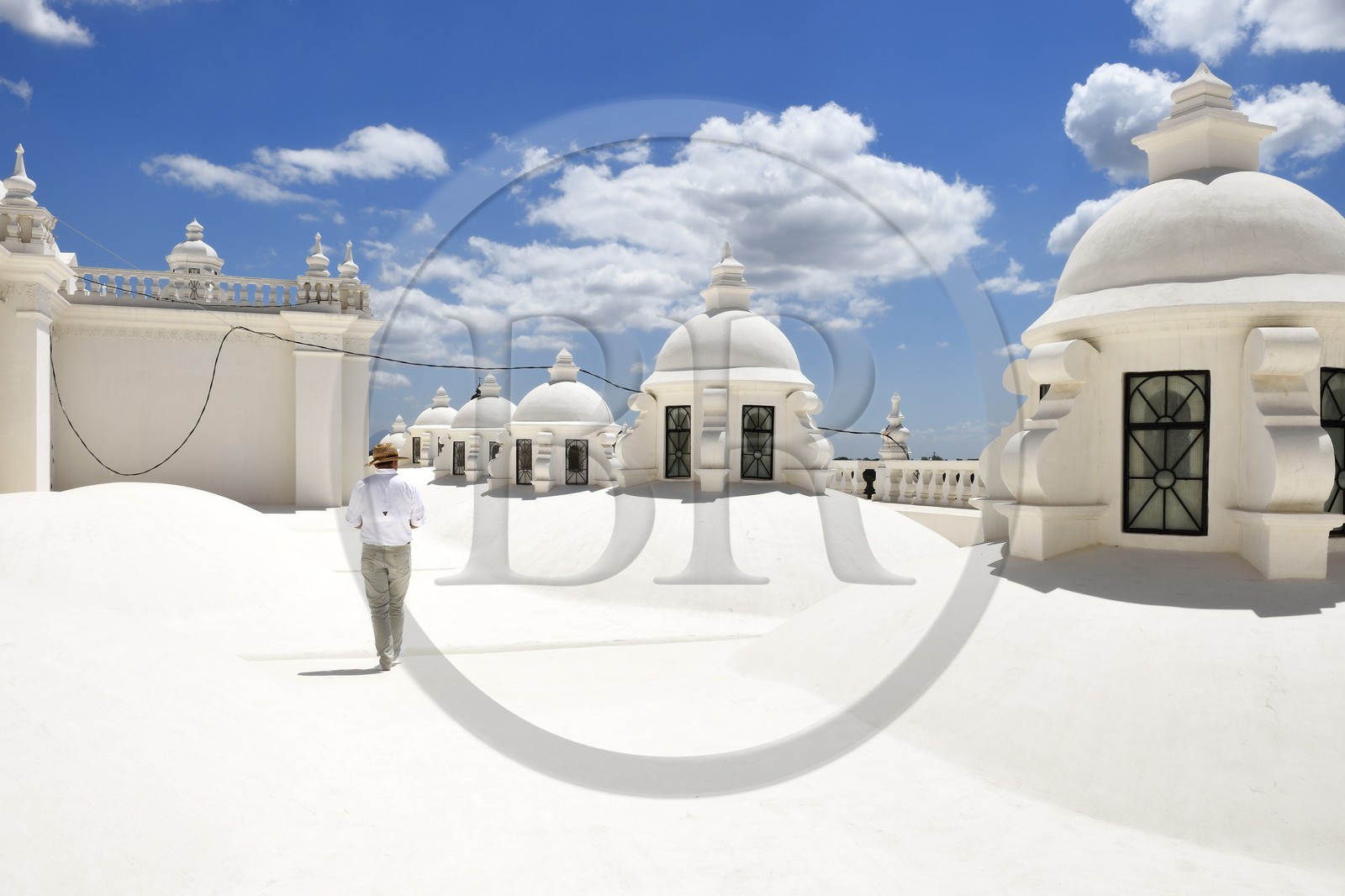 Nicaragua, Leon, the Basilica Cathedral of the Assumption of the Blessed Virgin Mary (Basilica Catedral de la Asuncion) listed as World heritage by UNESCO, the roof