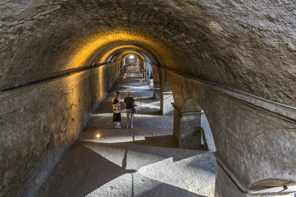 France, Bouches du Rhone, Arles, Cryptoporticus galleries, foundations of the Roman Forum (1st century BC), listed as World heritage by UNESCO
