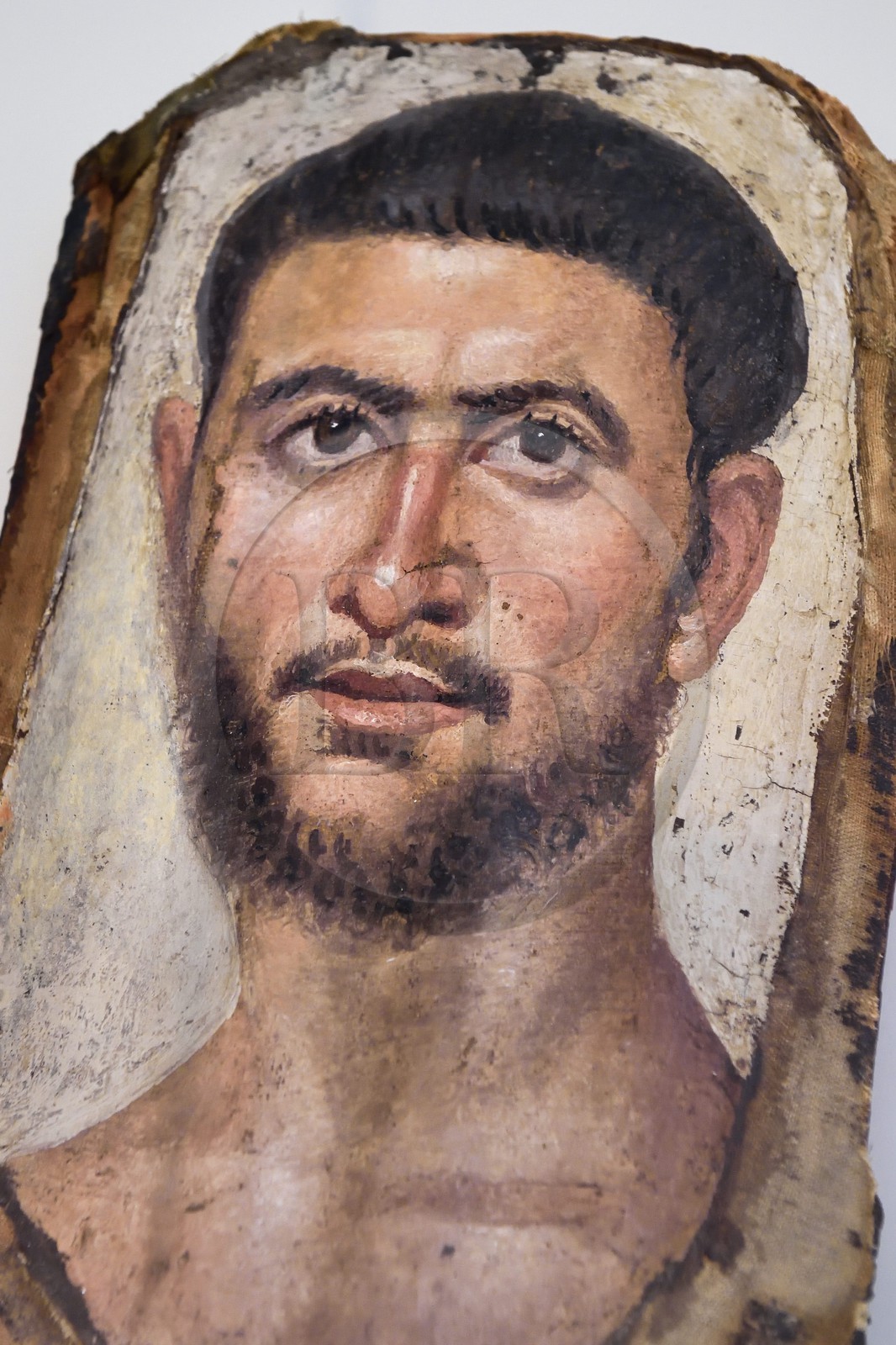 Allemagne, Berlin, l'Ile aux musées, classée Patrimoine Mondial de l'UNESCO, Altes Museum abritant une collection d'oeuvres antiques, portraits de momies de tombeaux romains en Egypte