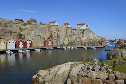 Suède, Västra Götaland, port de Smögen