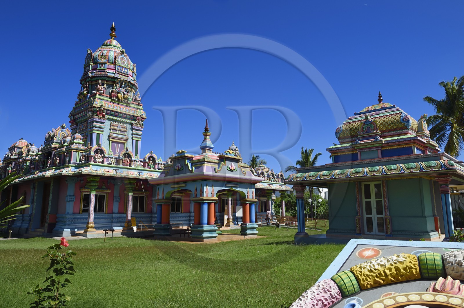 France, Reunion island (French overseas department), Saint Pierre, La Ravine Blanche, Narassingua Perournal Tamil temple